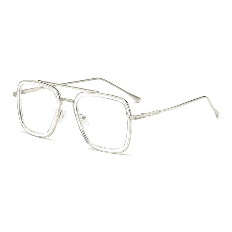 JEANSWEST Plastic Metal Square Sunglasses Unisex-9