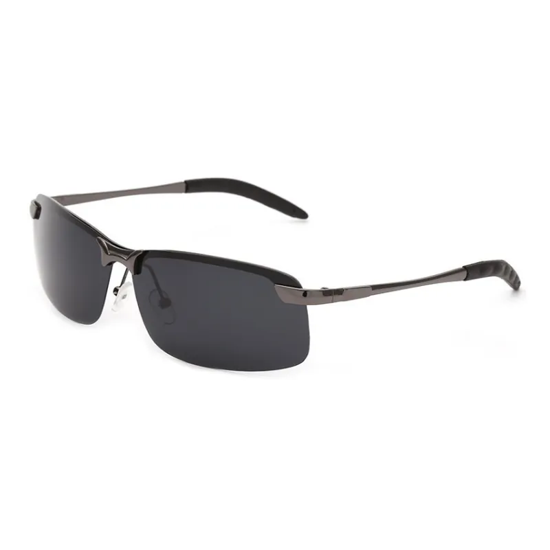 Thunder Pailong Alloy Rectangular Sunglasses Men's-4