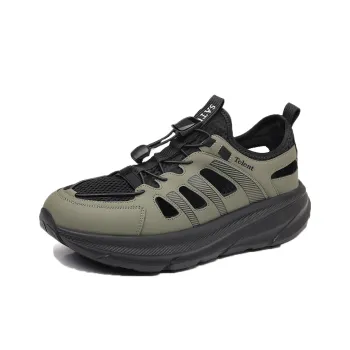 TELENT Breathable Cushioning River Trekking Shoes Men's Army Green