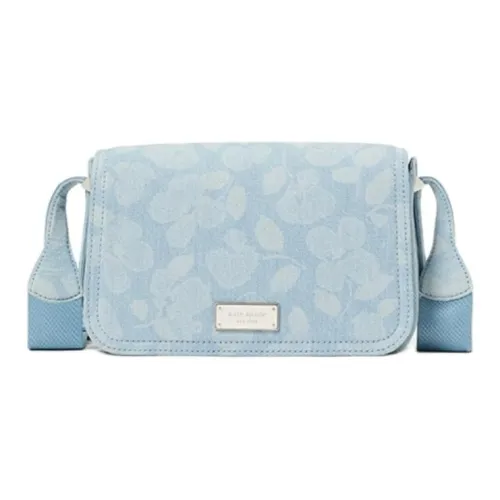 Kate Spade Fabric Shoulder Bag, Crossbody Bag Trumpets Women's Denim Blue