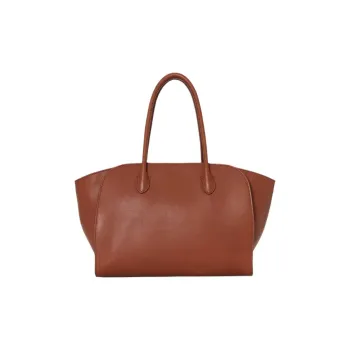 THE ROW Marlo Calfskin Handbag Unisex Tan