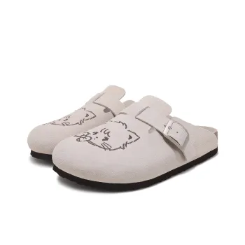 TTKJ Graffiti Slip Resistant Quick Dry Closed Toe Slippers Women's Sand Gray