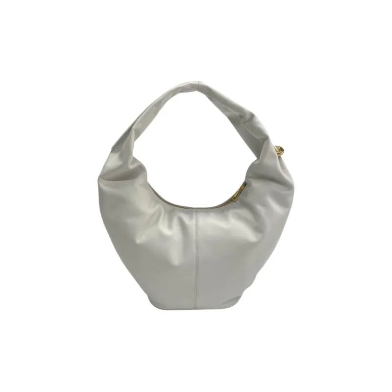 Furla Leather One Shoulder Handbag Tubas Women's White-2