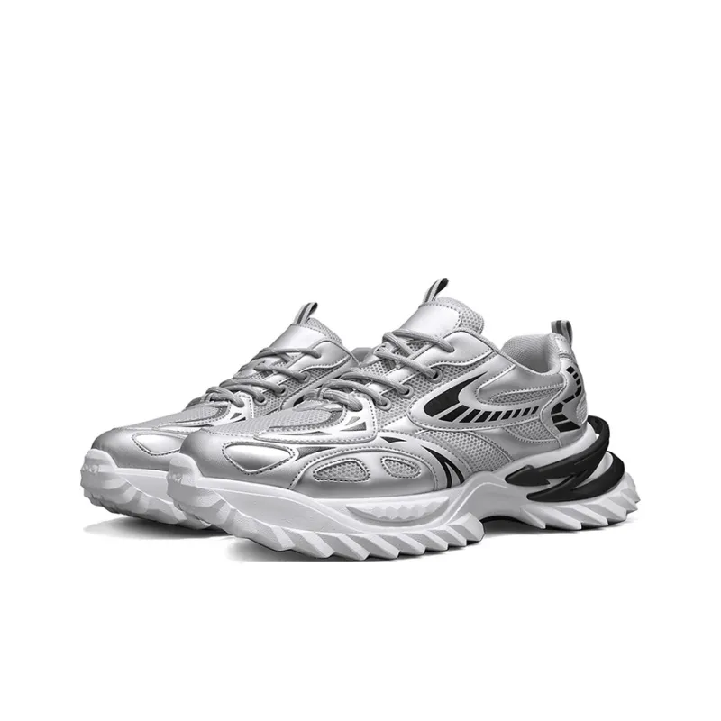 SUPEREDGE Anti Slip Wear Resistant Low Top Chunky Sneakers Men's-12