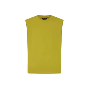 URBAN REVIVO Tank Tops Men Yellow Green