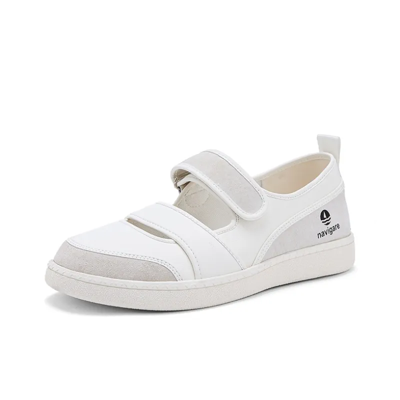 NAVIGARE Breathable Lightweight Height Increasing Low Top Casual Shoes Women's Beige-1