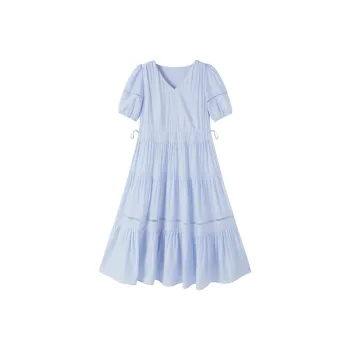 XIANGYING Short Sleeved Dress Women's
