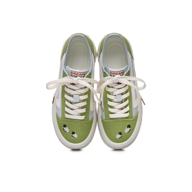 Cob Slip Resistant, Lightweight, And Breathable Low Top Skateboard Shoes Women's-2
