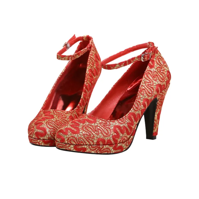 MCKP Chunky Heel High Heels Women's-1
