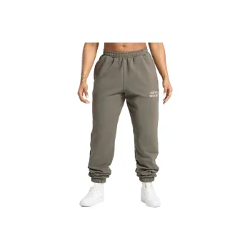 GYMSHARK Built In The Weight Room Joggers Knitted Sweatpants Women's Brown