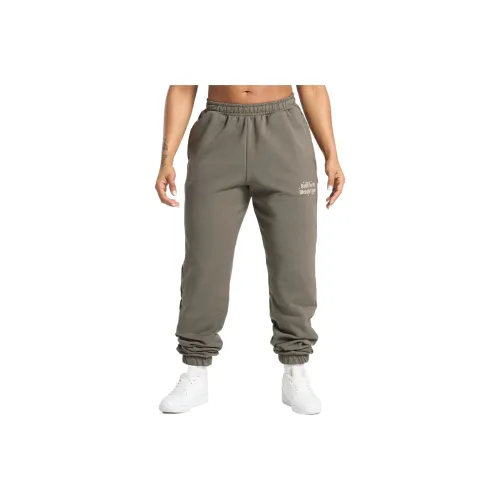 GYMSHARK Built In The Weight Room Joggers Knitted Sweatpants Women's Brown