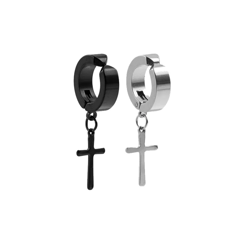 IOTS Titanium Steel Clip On Earrings Unisex-6