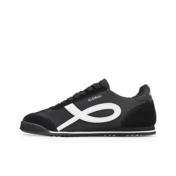 GLO BULL Slip Resistant, Abrasion Resistant, Lightweight Low Top Casual Shoes Unisex Black White