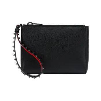 CL Calfskin Clutch Mini Unisex Black