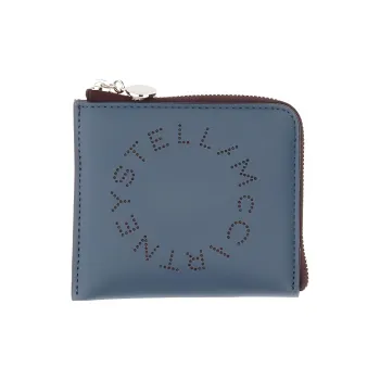 Stella McCartney Perforated Logo Zipped Wallet