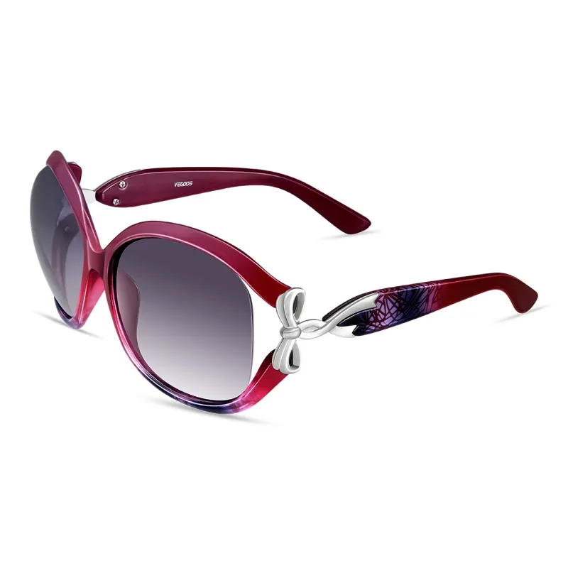 VEGOOS PC Round Sunglasses Women's-0