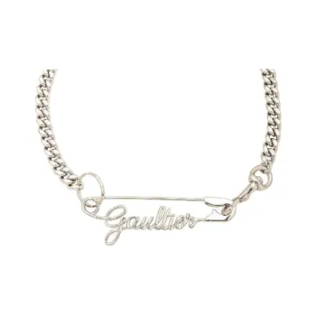 Jean Paul Gaultier Brass Necklaces Women's Silver