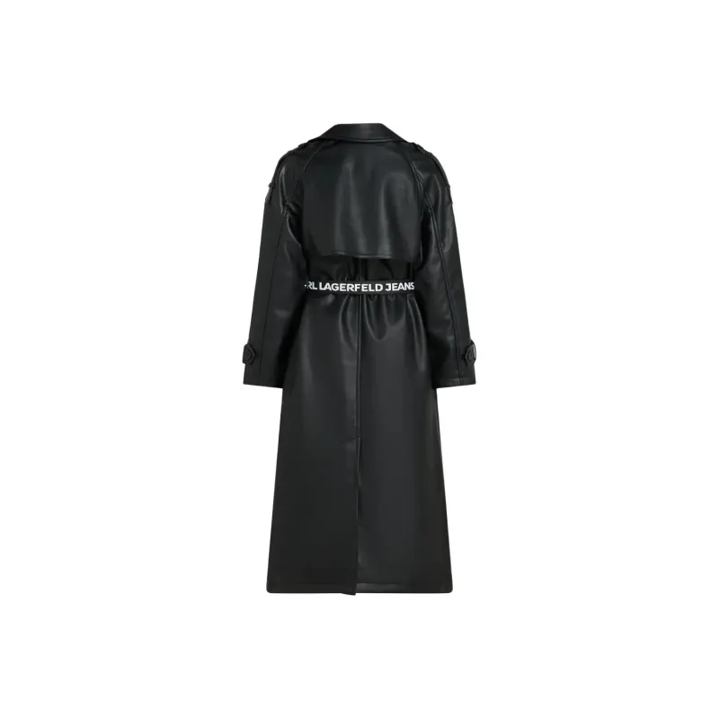 KARL LAGERFELD / Karl Lagerfeld Jeans Faux leather Trench Coat-1