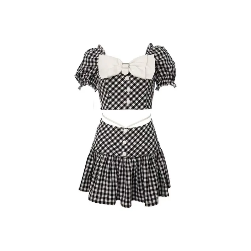 XUANSHU Two Piece Skirt Sets Women's-2