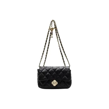 Meow In The Grass PU Shoulder Bag Women's Black/Red