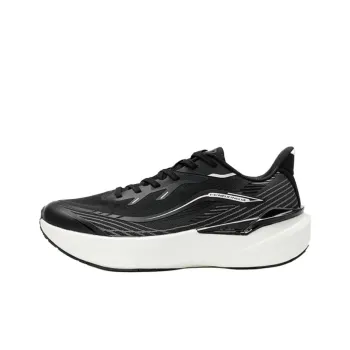 QIAODAN Cushioning Lightweight Low Top Casual Running Shoes Men's Black