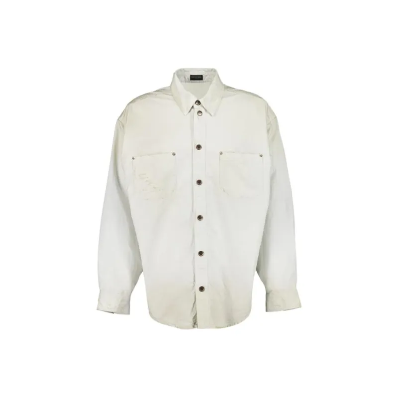 Balenciaga Shirts Men White-0