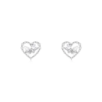 DODOGOGO Alloy S925 Silver, Synthetic Cubic Zirconia, Resin Stud Earrings Women's