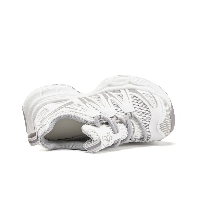 La Chapelle Low Top Chunky Sneakers Women's Gray-2