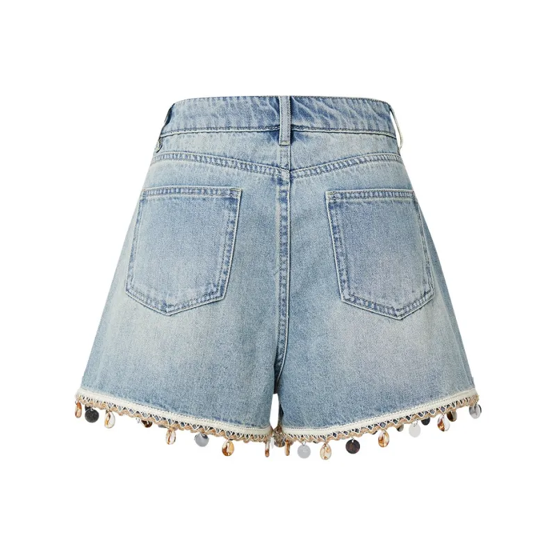 Hopeshow Denim Shorts Women's Denim Blue 071-1