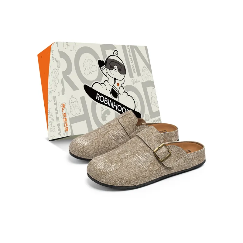 ROBINHOOD Odor Resistant Abrasion Resistant Slip Resistant Antibacterial Closed Toe Slippers Men's-5