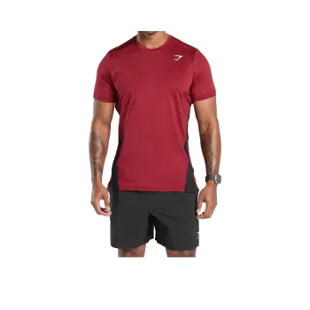 GYMSHARK T Shirts Men Red