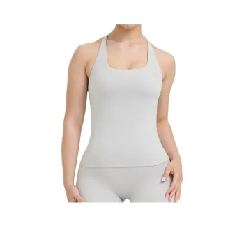 ONER ACTIVE Yoga Tank Top Women's Light Gray