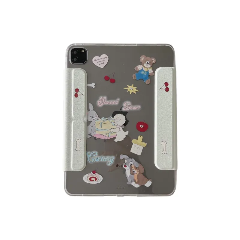 Sopi American Illustration Rabbit Stroller Compatible With IPad Pro/Air 5/Mini 6/7 Tablet Protective Cases-1