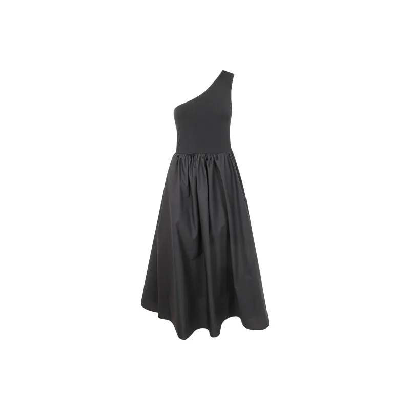 Twinset One shoulder Midi Dress-0