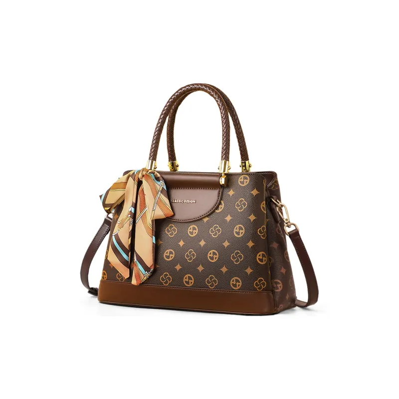 COMELY Synthetic Leather Shoulder Bag, Crossbody Bag, Handbag Regular Women's Coffee-0