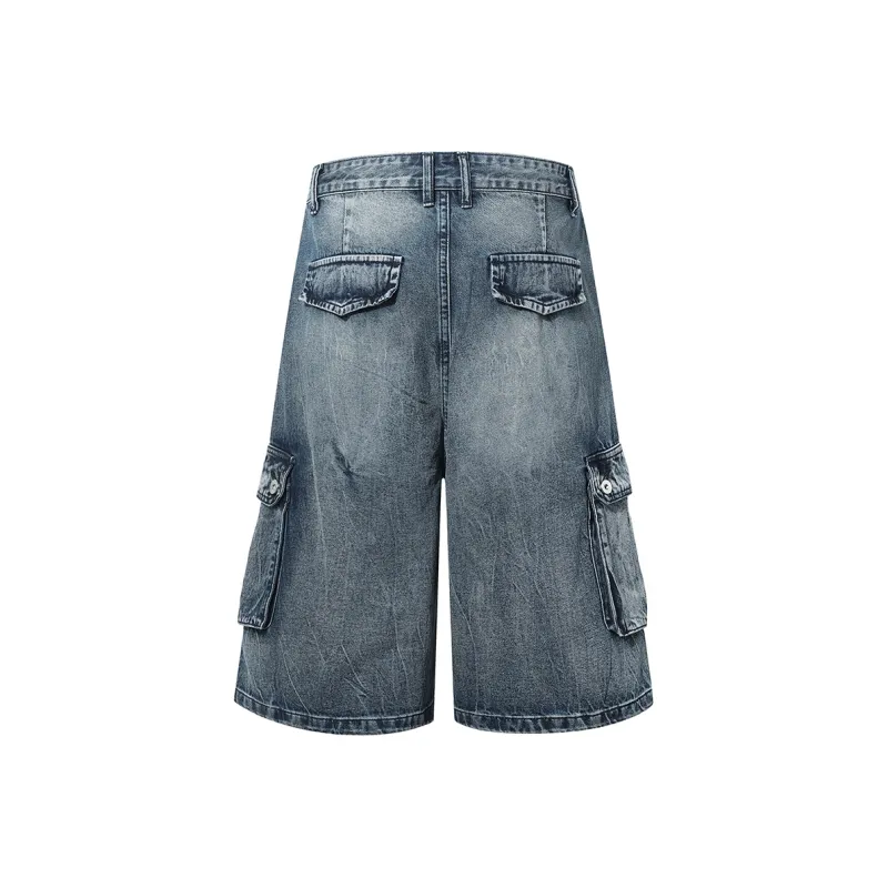 GBXM Denim Shorts Unisex Blue-1