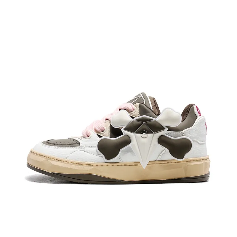 OUBT Niche Couple Trendy Shoes Breathable And Slip Resistant Low Top Skateboard Shoes Unisex-9