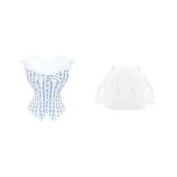 Udon House Two Piece Skirt Sets Women's