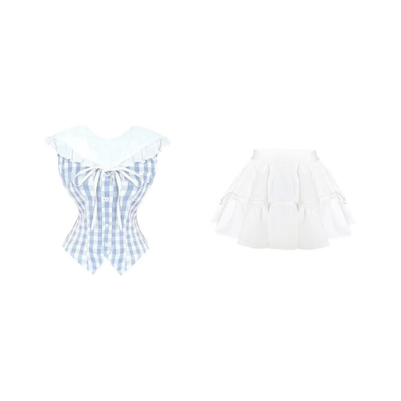 Udon House Two Piece Skirt Sets Women's-0