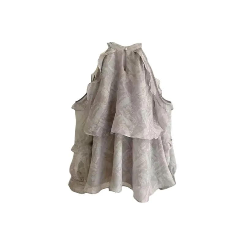 Mu Xiao Xin Shirts Women's Gray-1