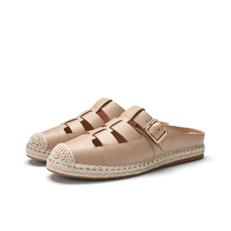 PT'SON Rubber Sole Abrasion Resistant Closed Toe Slippers Women's-7