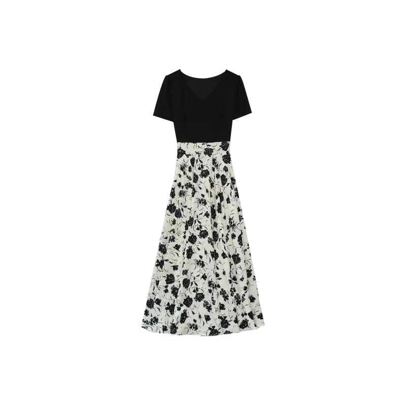 Ning Cai Yuer Short Sleeved Dress Women's-0