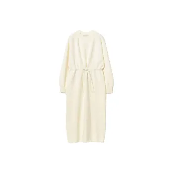 Beams Long Sleeved Dress Women's Ivory White