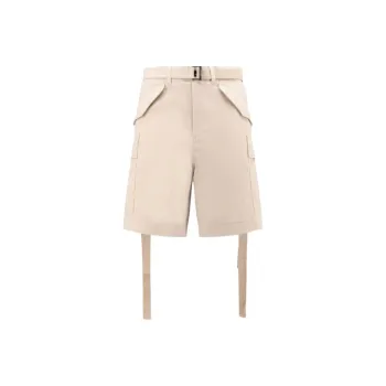 Sacai Belted Twill Cargo Shorts