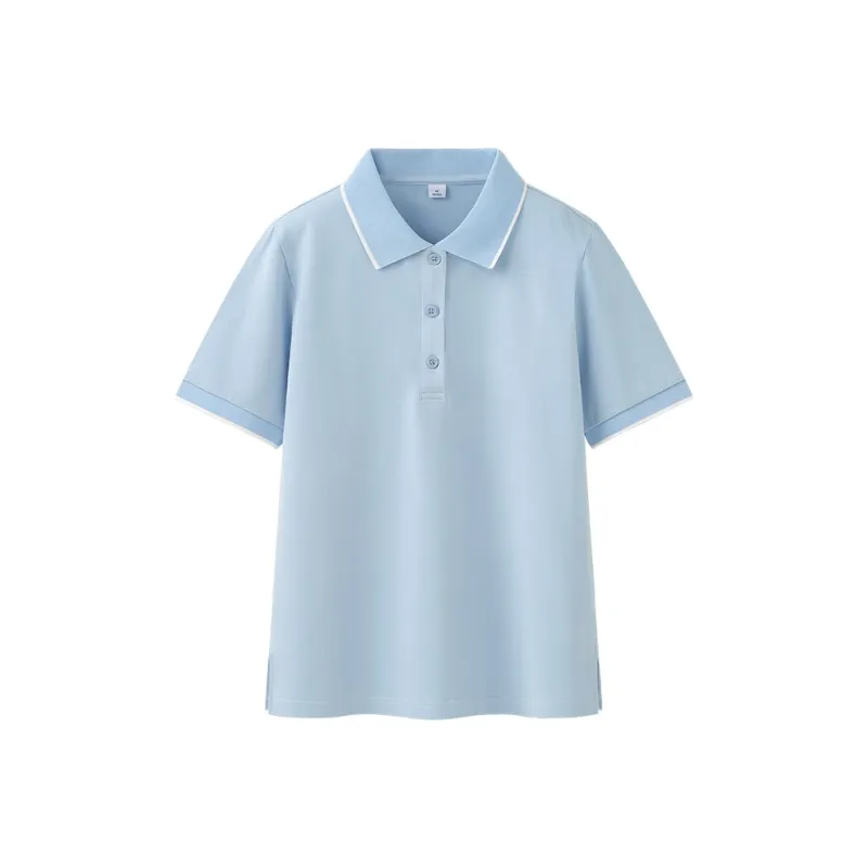 Aimilian Polo Shirts Women's Blue-0