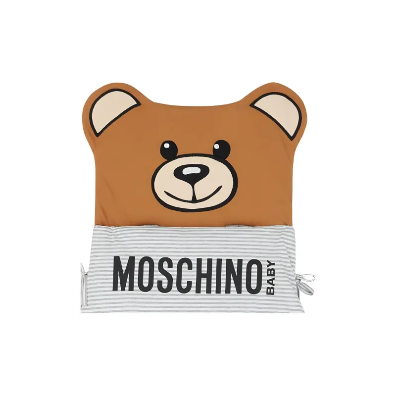 MOSCHINO Cotton Cell Phone Pouch Kids' Gray-4