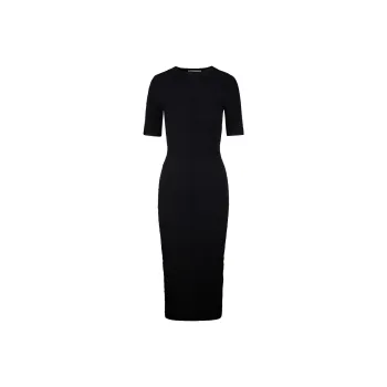 Valentino Short Sleeved Dress Women's Black