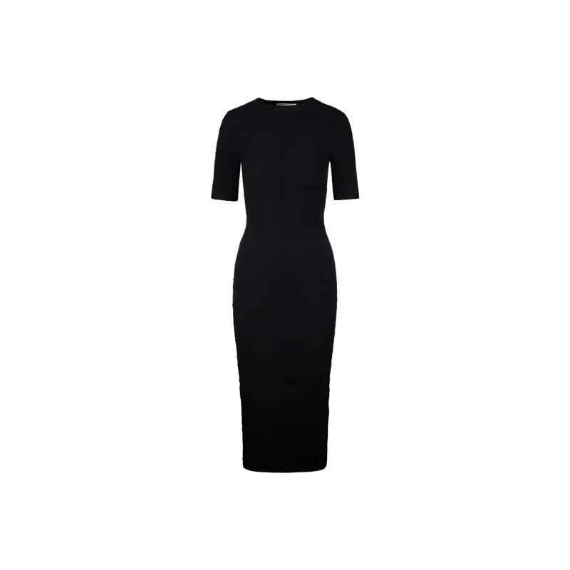 Valentino Short Sleeved Dress Women's Black-0