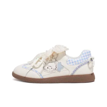 Mikko Illustrations X TTKJ Skateboard Shoes Women's Low Top Blue