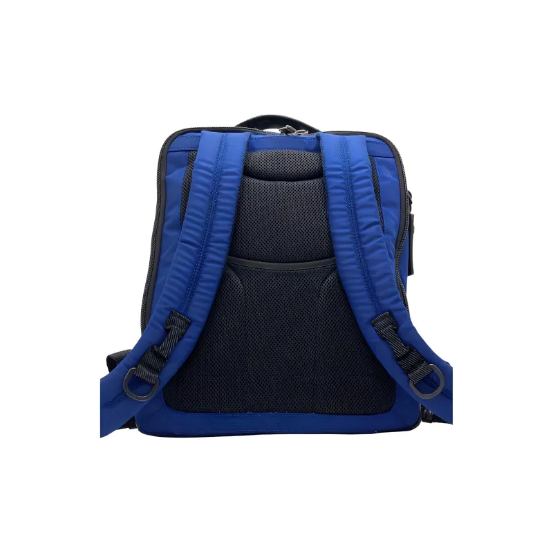 TUMI Nylon And Leather Backpack Large Size Unisex Blue Black-4